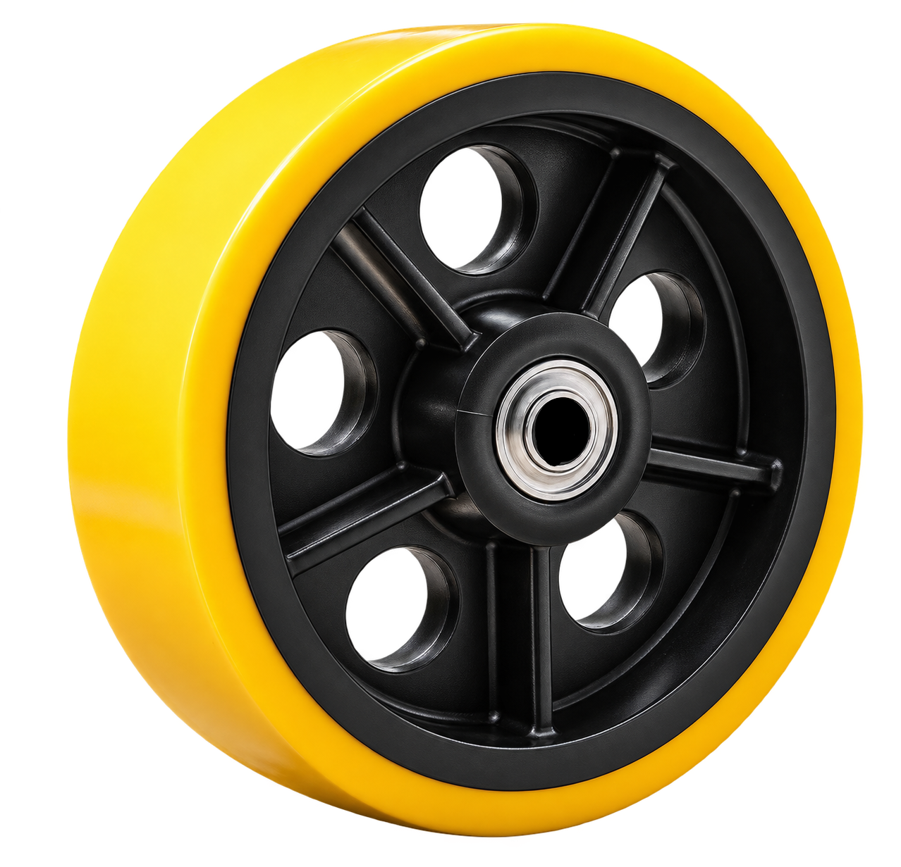 Roda de Ferro Revestida com Poliuretano 300×70mm RU123 S