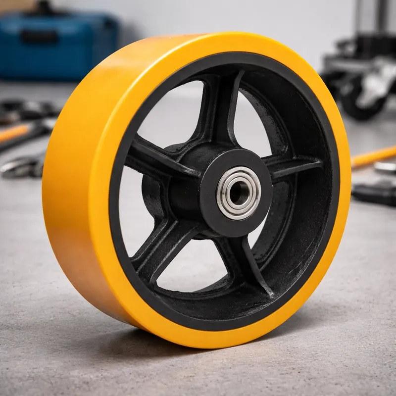  Roda de Ferro Revestida com Poliuretano 400Ã—125  RU-165 S